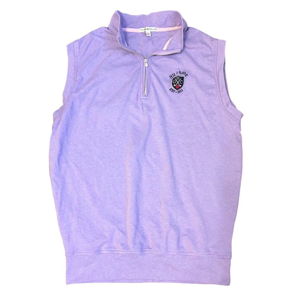 Peter Millar Vest Purple Small Embroidered Hillside HGC Logo